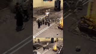 Broadside Battlesuit vs Guardsmen #warhammer40k #gaming #dawnofwar2 #cinematicbattle #40kbattle #tau