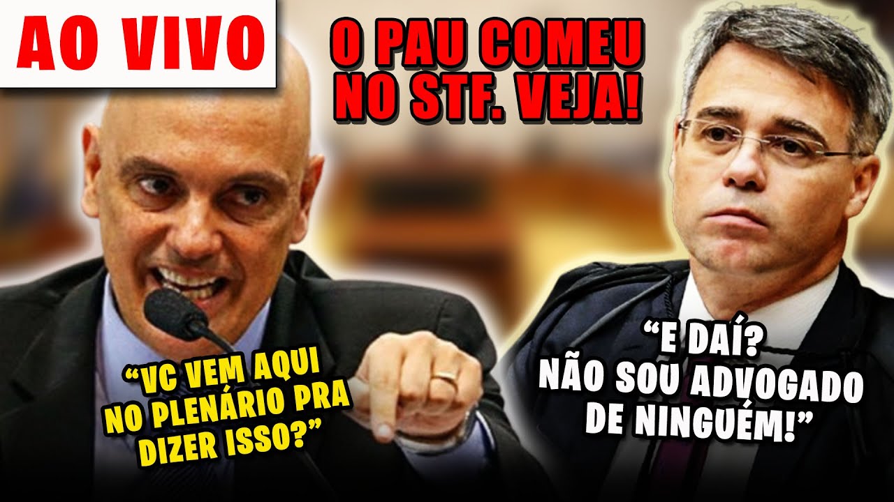 🔴O MICROFONE AINDA ESTAVA LIGADO 😮ALEXANDRE DE MORAES parte pra cima de ANDRÉ MENDONÇA | COMPLETO