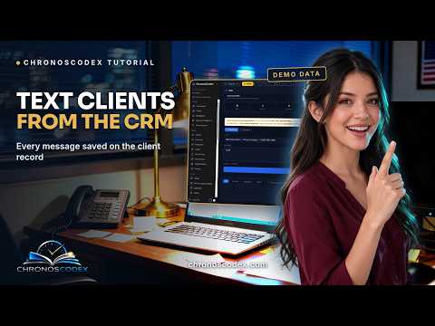 Send a text message from a client household in ChronosCodex — live demo
