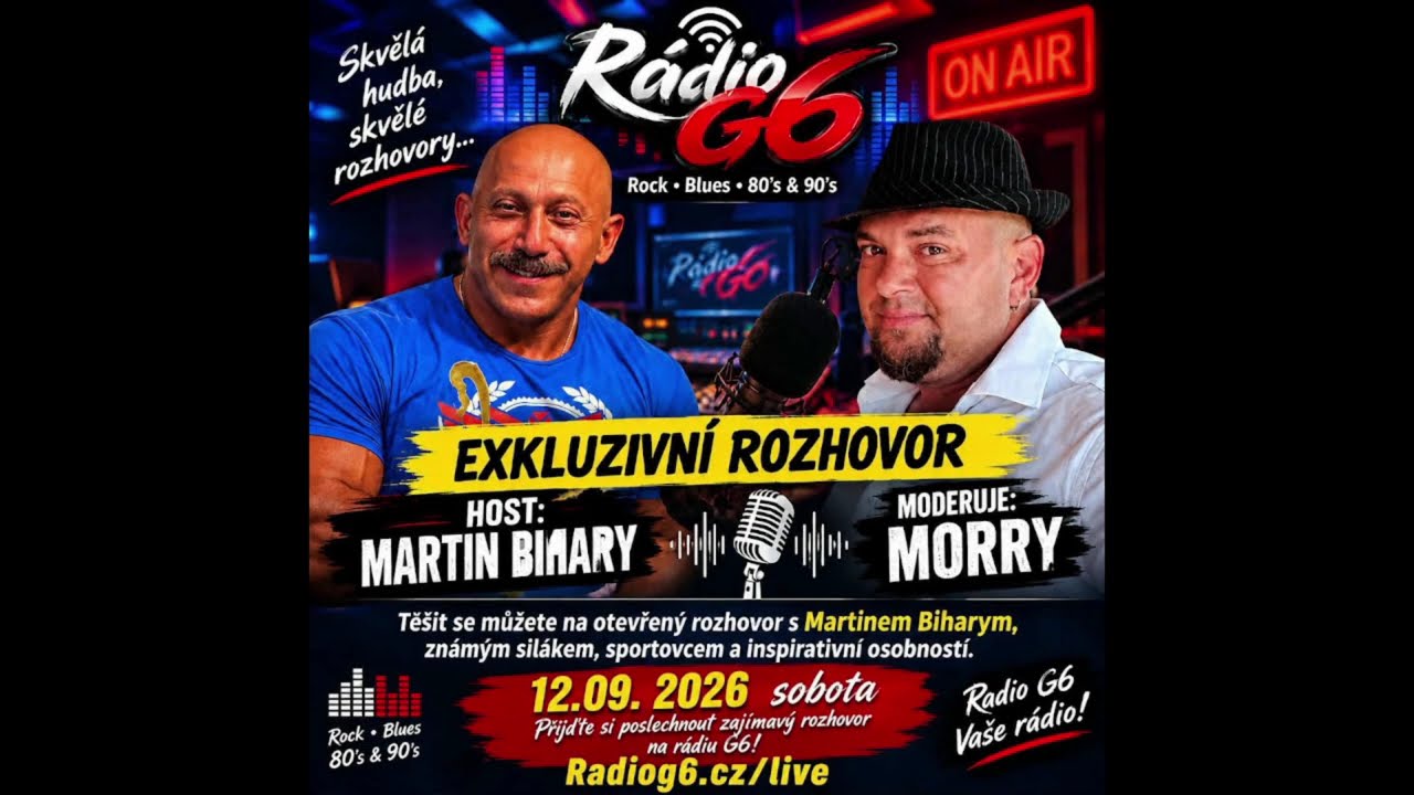 Exkluzivní Rozhovor na Radiog6 cz ,Martin Biharym Moderuje JJ Morry