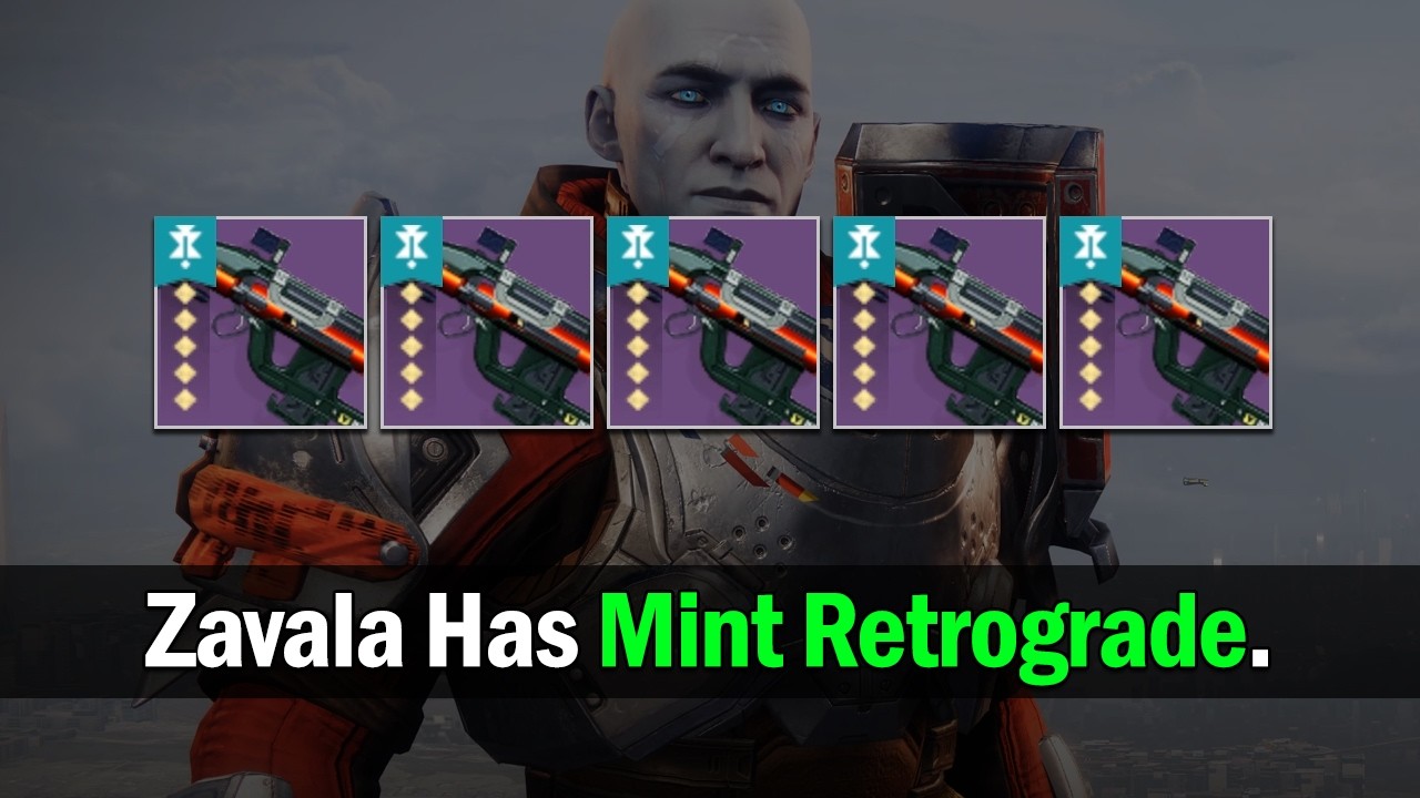 Zavala is Selling Mint Retrograde - You Should Get It. [Destiny 2]
