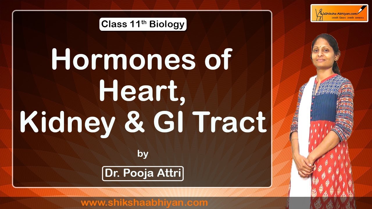 Chemical Coordination and Integration(Hormones of Heart, Kidney & GI Tract)-#CBSE Class 11 Biology