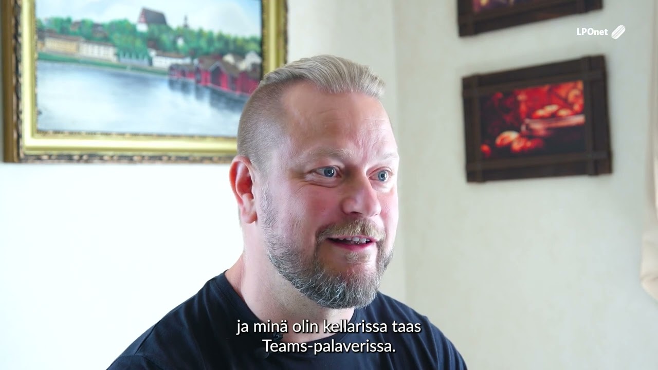 Marko Nukarinen on tyytyväinen että LPOnetin kuitu rakennettiin Porvoon Velkalaan