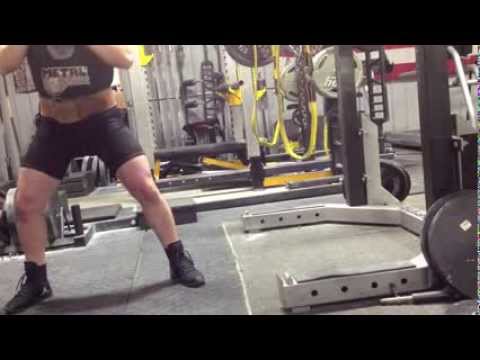 elitefts.com — Senior Content Manager Steve Colescott taking a 510 squat on 10-12-13