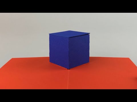 Diagonal Pop-up Cube (without a fold in the roof)
