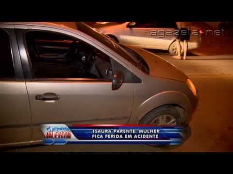 Mulher fica ferida em acidente 10 10 2014