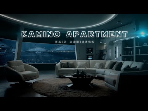 Kamino Apartment | Tipoca City Rain & Ocean Waves -  Star Wars Ambience 12Hrs [4K]