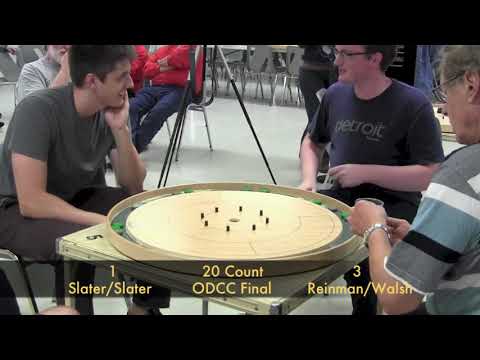 Crokinole 2017 Ontario Doubles Final - Slater/Slater v Reinman/Walsh