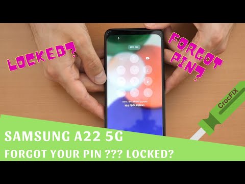 Samsung A22 5G forgot your PIN? Locked - recovery and unlock tutorial by Crocfix