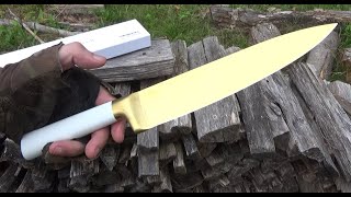 Bottle Apocalypse With Chrome Club 8 Inch Chef Knife ($30) Overview and Cutting Sports