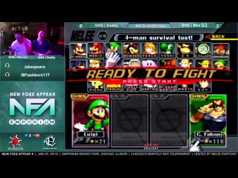 New Foes Appear 4 [1/25/16] - Am GF: GHQ | Nox (Falcon) vs. GHQ | Daddy (Fox, Luigi, Falco)