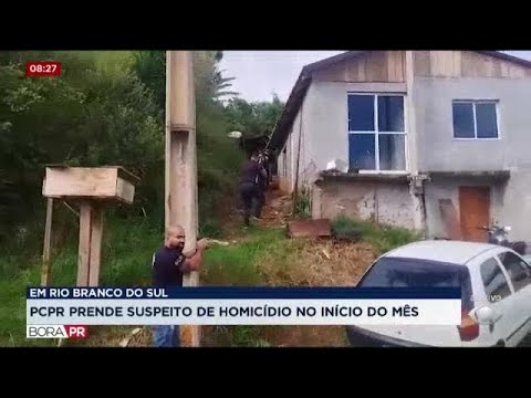 Polícia Civil prende suspeito de homicídio em Rio Branco do Sul