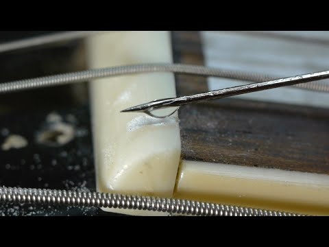 Low Nut Slot Fill with Baking Soda + Superglue