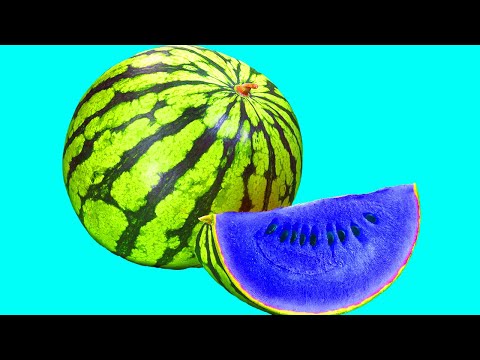 Oddly Satisfying Hidden Patterns Inside Fruit and Vegetables Stop Motion Animation ASMR