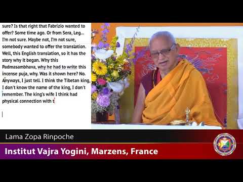 20190611 1330 LZR IVY FRANCE - Nolsang Incencse puja and protector prayers for those who are sick