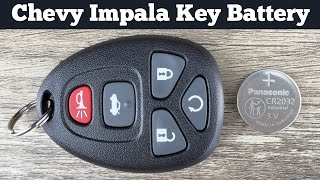 CHEVY IMPALA Remote Key Fob Battery Replacement 2006 - 2016 | How To Change Replace Batteries DIY