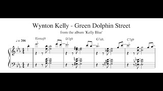 Wynton Kelly - Green Dolphin Street - Piano Transcription (Sheet Music in Description)