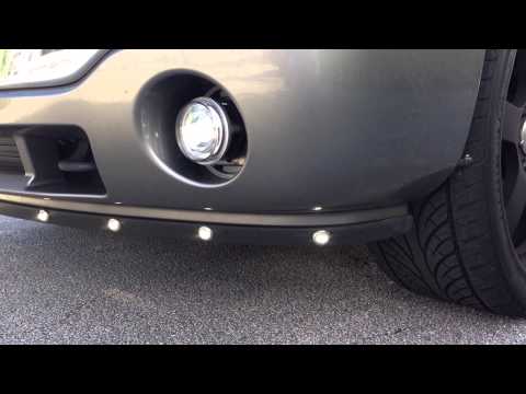 RECON Part # 264227WHCL Installed - White LED Front Lower Air Dam Light Kit