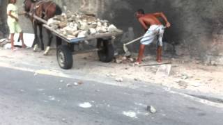 preview picture of video 'Flagrante!! Carroceiro jogando entulho na rua em São João de Meriti'