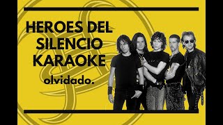Heroes Del Silencio - Olvidado - Karaoke