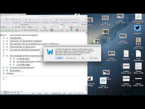 comment appliquer un modèle word à un document existant