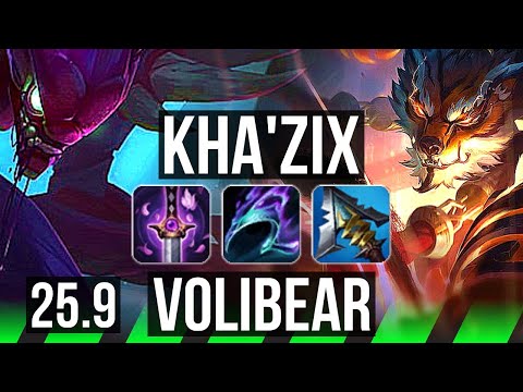 KHA'ZIX vs VOLIBEAR (JGL) | Legendary | EUNE Master | 25.9