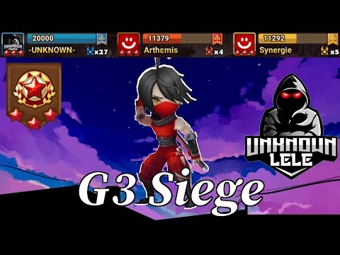 G3 Siege: -UNKNOWN- vs Arthemis vs Synergie - Summoners War