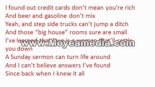 Back when I knew it all - Montgomery Gentry