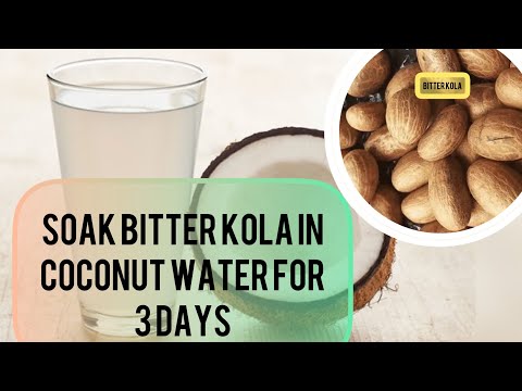 Soak Bitter Kola In Coconut Water for 3 days and see benefits #viral #viral #bitterkola #coconut
