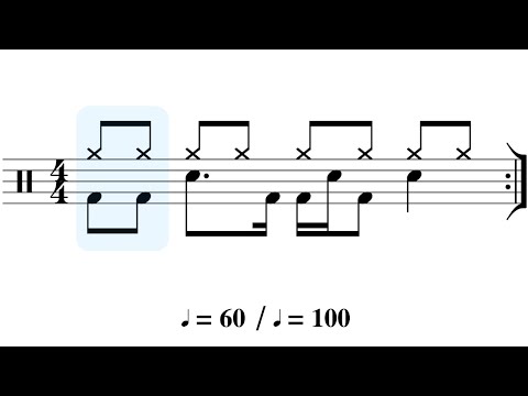 Syncopated Kick & Snare Grooves: Practice-Along 🥁🎵