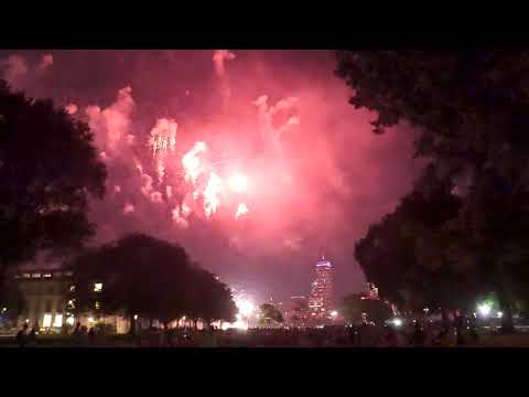 July 4th, 2019 - Boston Fireworks from MIT, full show - 1080p