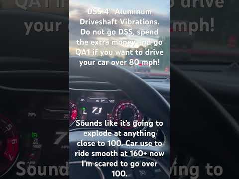 Do not buy a DSS 1 piece driveshaft!
