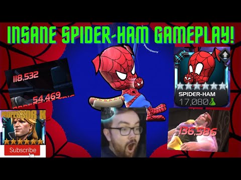 MCOC Insane 6* R3 Spider-Ham Gameplay! HUGE POTENTIAL! Road To 300 Subscribers!