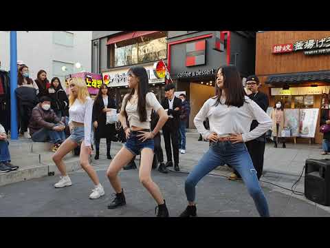 20200211. ARMAND. #6. LOVELY SCHOOLGIRLS. CHARMING BUSKING. EXID 'UP & DOWN' COVER.