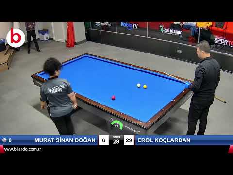 MURAT SİNAN DOĞAN & EROL KOÇLARDAN Bilardo Maçı - 2022 ERKEKLER 1.ETAP-2.TUR