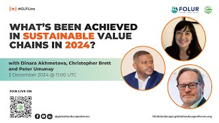 What’s been achieved in sustainable value chains in 2024?