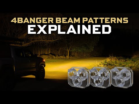 4Banger Pod Light Beam Pattern Options | Morimoto Lighting