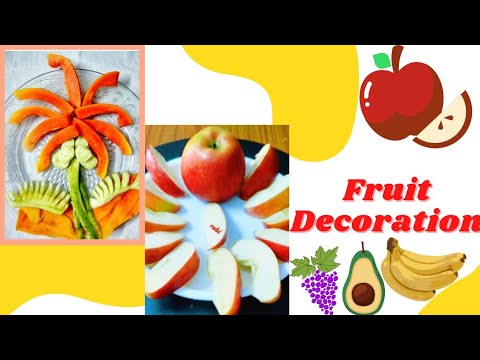 Fruit Decoration ideas/Fruit Decorationplate easy/#Ru's Decorating World/Super fruitdecoration ideas
