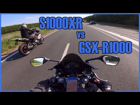 Suzuki GSX-R1000 vs BMW S1000XR | Street Race