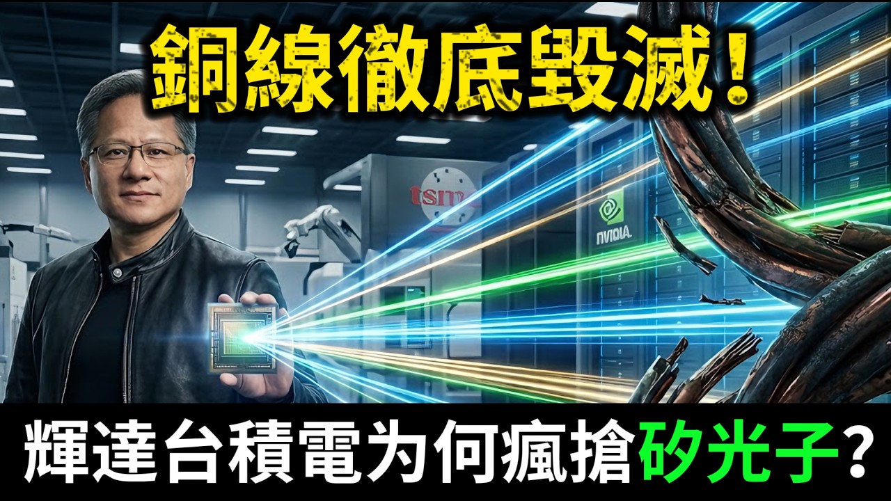 銅線时代終結？矽光子让輝達、台積電不計成本瘋狂砸錢！揭密未來10年的最強黑科技！#矽光子 #台積電 #輝達 #半導體 #AI #人工智慧 #CPO #黃仁勳