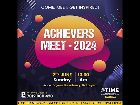 Meet Our Stars: T.I.M.E. Kottayam Achievers Meet 2024