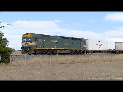 9102V Broad Gauge Mildura Container Train - PoathTV Australian Railways