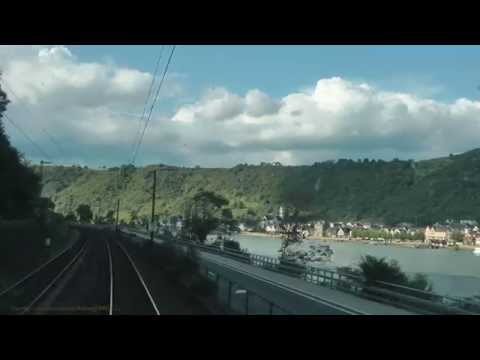 Führerstandsfahrt  BR 101   linke Rheinstrecke  Bingen - Koblenz (2) - mit Splitscreens! MUST SEE !