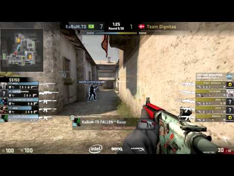 CS:GO de_inferno POV FalleN (21/5) vs Dignitas @ ESL One Katowice 2015 Main Qualifier