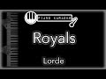 Royals - Lorde - Piano Karaoke Instrumental