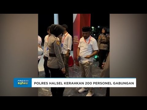POLRES HALSEL LIBATKAN 200 PERSONEL AMANKAN DEBAT PERTAMA PILKADA CABUP