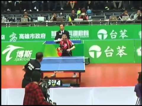 2014 Tai Ben Invitational CHUANG Chih Yuan vs Jean Michel Saive Funny TT