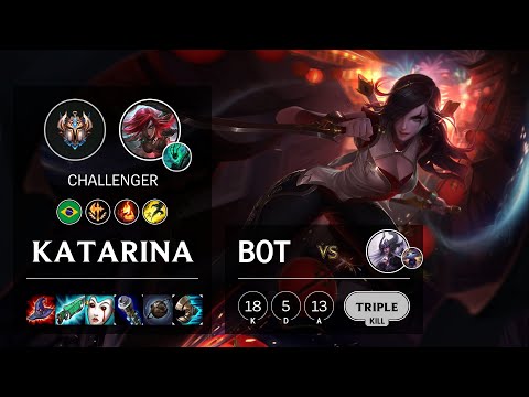 Katarina Bot vs Syndra - BR Challenger Patch 10.15