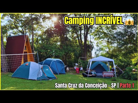 Camping Edelweiss em Santa Cruz da Conceição 🏕️ | Estrutura Completa!