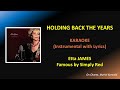 ETTA JAMES - HOLDING BACK THE YEARS - KARAOKE (HQ)